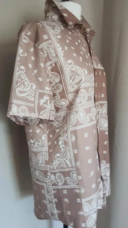 Camisa de manga corta con estampado bandana para mujer talla 40 - L – photo 3